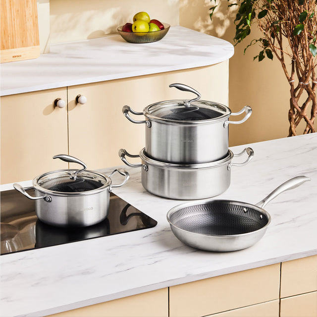 Karaca 5 PowerSteel 316+ kookgereiset, 7-delig