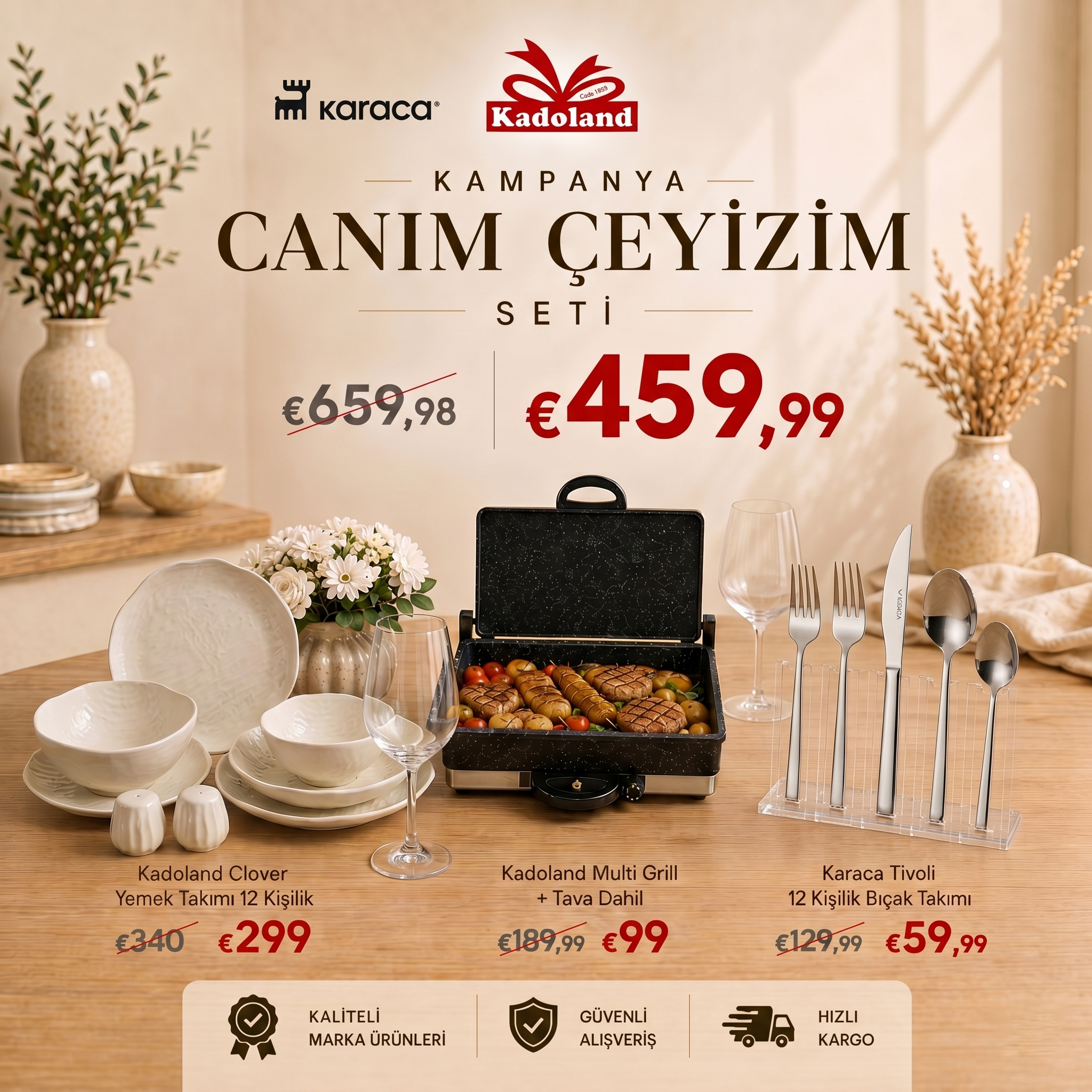 Ensemble « Kadoland Canım Ceyizim » - Blanc