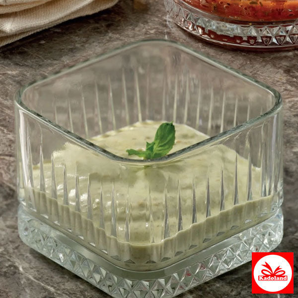 Paşabahçe 530138 Elysia Kare Çerezlik – Kase – Kahvaltılık – Sosluk 235cc – 4 Adet