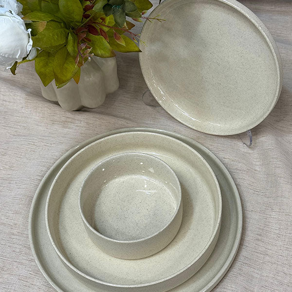 Bavary Granit Beige servies voor 6 personen, 24 stuks