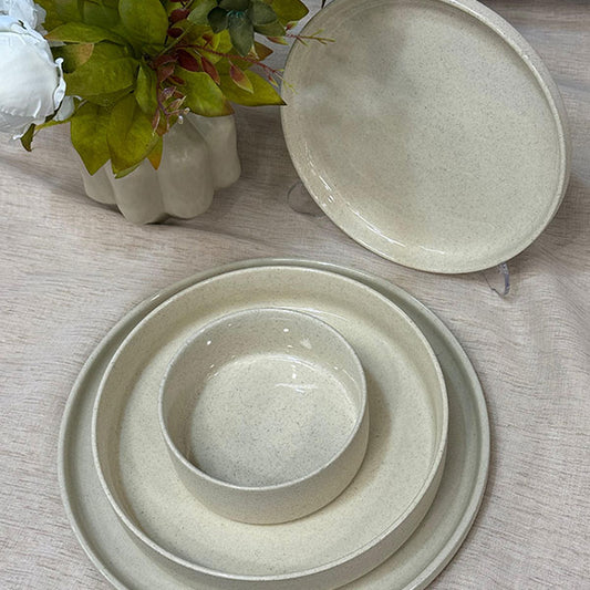 Bavary Granit Beige servies voor 6 personen, 24 stuks
