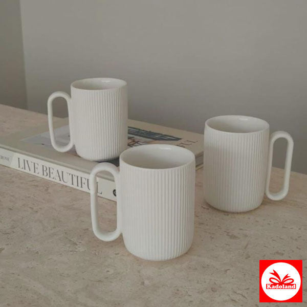 Bavary Mug Ripple | Tasse à thé et à café – 300 ml | Lot de 3 pièces
