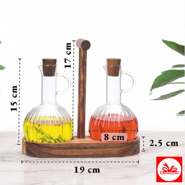 Twins-set met staande olieflesjes | 2 x 300 ml