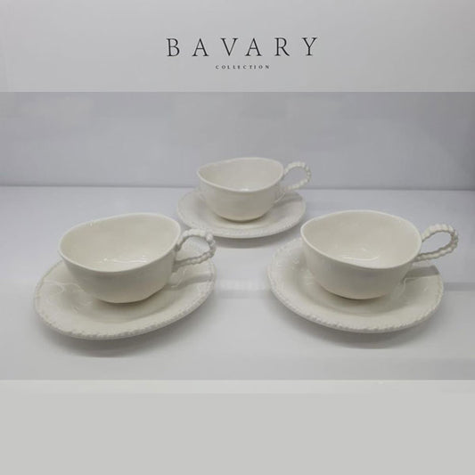 Kadoland Palermo Nescafe Tea Cup Set 12 Delig / Wit