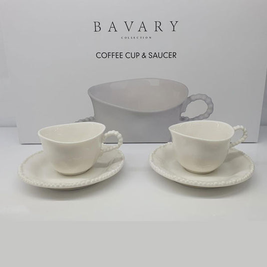 Kadoland Palermo Turkse Koffieset 12 Delig / Wit