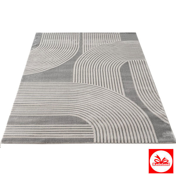 Tapis Kadoland Versailles en acrylique et viscose | Gl-153H | Gris