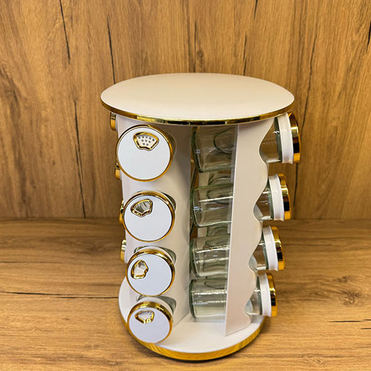Kruiden Carousel / Set van 16 / Wit