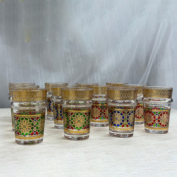 Marokkaanse Traditionele Theeglazen set van 12 stuks