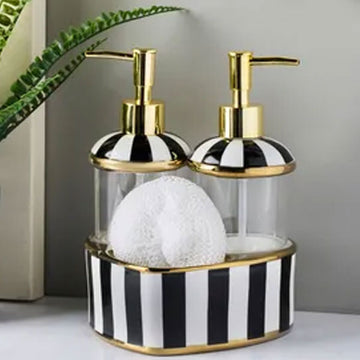 Mien Glazen Vloeibare Zeepdispenser / Set van 2 / MIEN.CH26