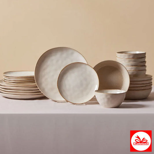 Karaca Aria Beige Reactive 24 Parça 6 Kişilik Yemek Takımı