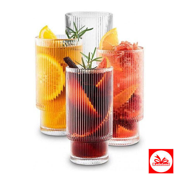 Bavary Ripple Long Drink Glas 6 st | Meşrubat Bardağı 6 Parça | Verre à boisson 6 Parça