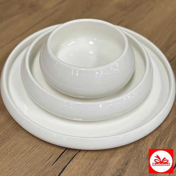 Bricard Bondy Beyaz 18 Parça Yemek Takımı Model -2