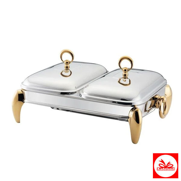 Kadoland - Eindhoven - Calef - Rechaud - 2 x 15 liter - zilver-goud-2