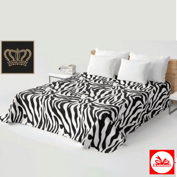 Kadoland Casablanket Zebra Style Luxury Blanket / Dekbed – Deken-Yorgan