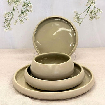 Kadoland Chubby Beige Dinner Set / 48-Pcs. for 12 personen