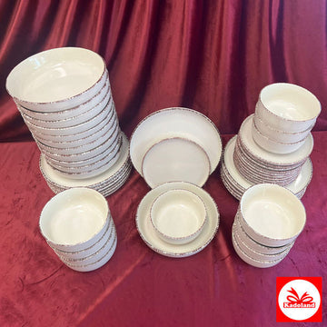 Kadoland Quality Beige Yemek Takımı / 12 Kişilik – 48 Parça.