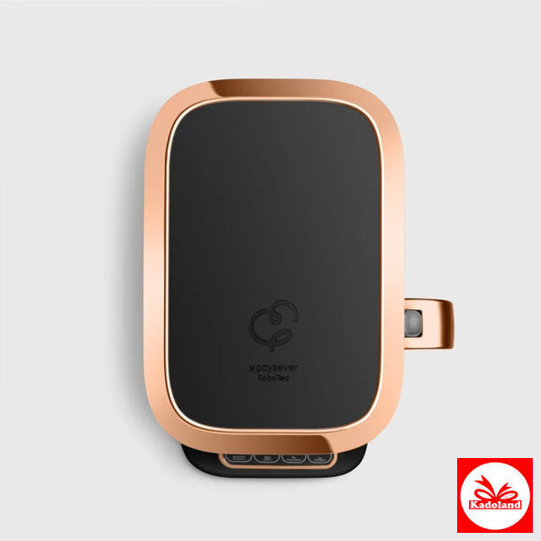 Karaca Çaysever Robotea Pro 4 in 1 Konuşan Otomatik Cam Çay Makinesi Su Isıtıcı ve Filtre Kahve Demleme Makinesi 2500W Black Copper