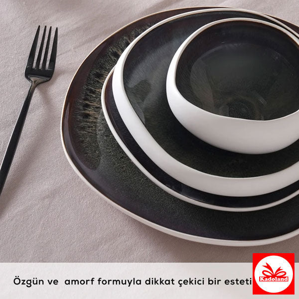 Karaca Earth Collection Galactic 55-delig servies voor 12 personen – Wit