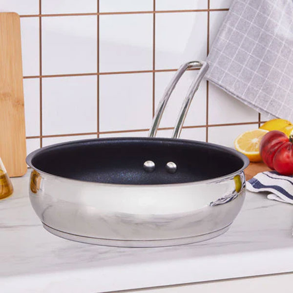 Karaca Emirgan roestvrijstalen koekenpan, 22 cm