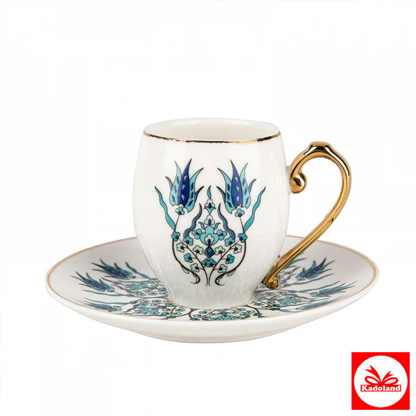 Karaca İznik 2er-Set Kaffeetassen, 80 ml