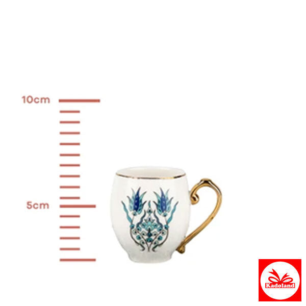 Karaca İznik 2er-Set Kaffeetassen, 80 ml