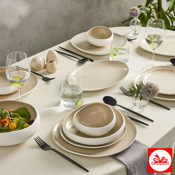 Karaca Earth Collection Cupid Stoneware 12 Kişilik Yemek Takımı, 55 Parça