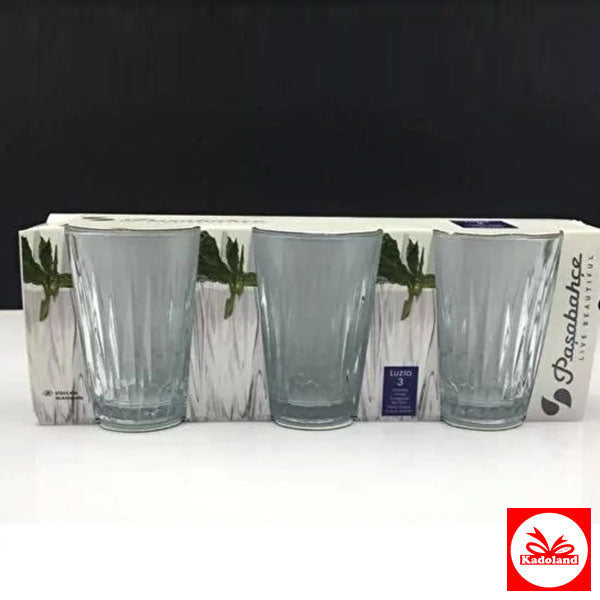 Paşabahçe 520262 Luzia Water Glass 250 ml, Set of 3 – Kadoland Home
