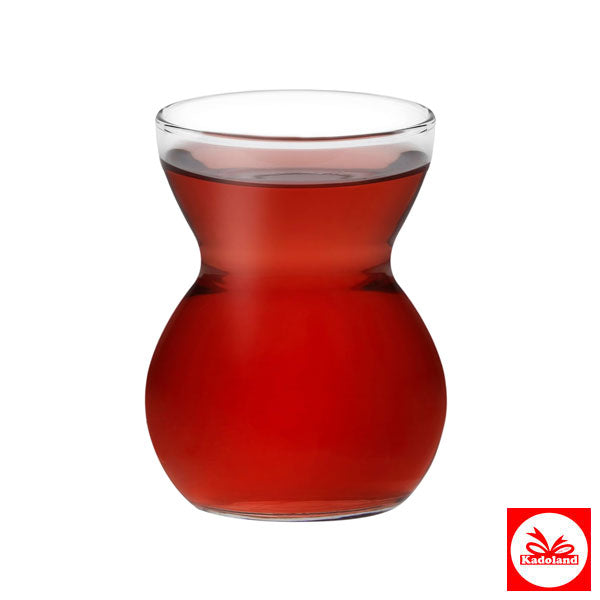 Paşabahçe theeglas met kantpatroon, 6 stuks, transparant, 145 ml | 42841