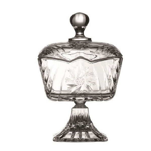 Paşabahçe Stella – Suikerpot op voet – 100 mm x 100 mm