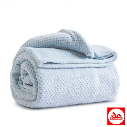 Karaca Pearl Baby Fleece Wellsoft Tek Kişilik Battaniye, Mavi