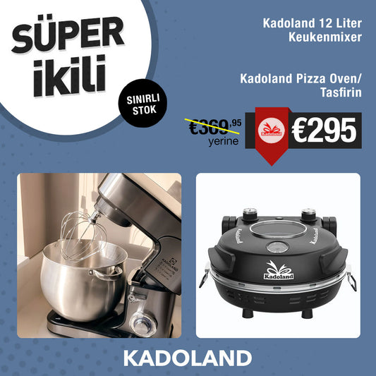Kadoland Super Set - 12 Liter Keukenmixer + Kadoland Pizza Oven / Tasfirin