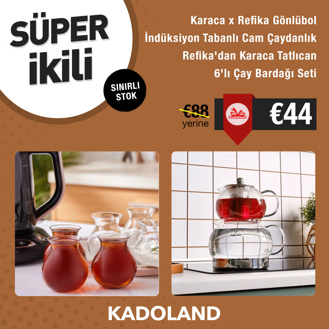 Kadoland Refika Çaysefası Set / 9 Pcs. set / Kampanya Detayi Aciklamada