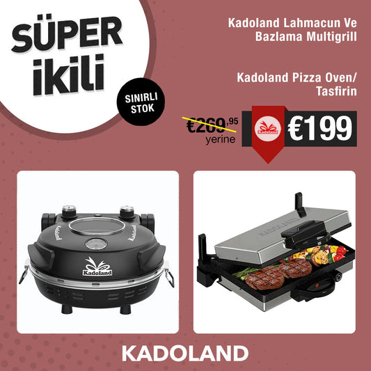 Kadoland Lahmacun Ve Bazlama Multigrill + Kadoland Pizza Oven / Tasfirin