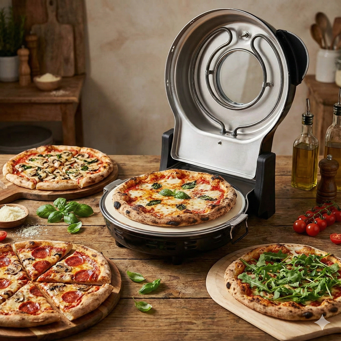 Kadoland Lahmacun Ve Bazlama Multigrill + Kadoland Pizza Oven New Model/ Pizzamatik | Stone Oven