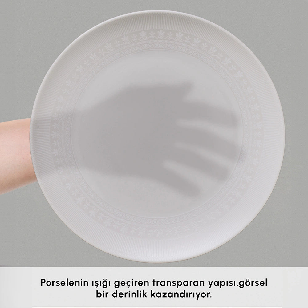 Karaca Forever Bone Artiste 53 Parça 12 Kişilik Yemek Takımı