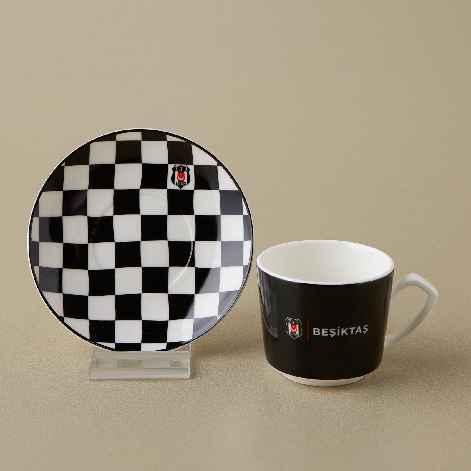 Karaca x Beşiktaş Lisanslı 6 Kişilik Kahve Fincan Takımı 80 ml