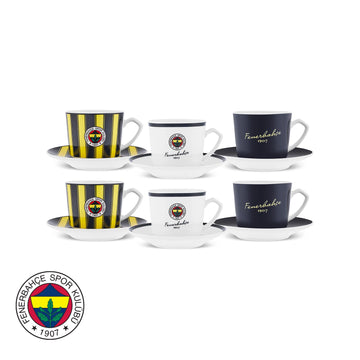 Karaca x Fenerbahçe Lisanslı 6 Kişilik Kahve Fincan Takımı 80 ml