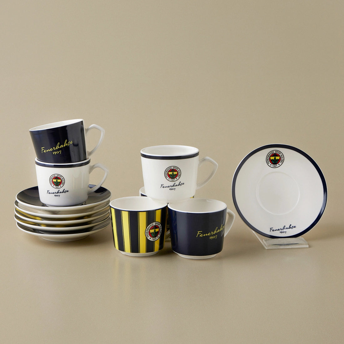 Karaca x Fenerbahçe Lisanslı 6 Kişilik Kahve Fincan Takımı 80 ml