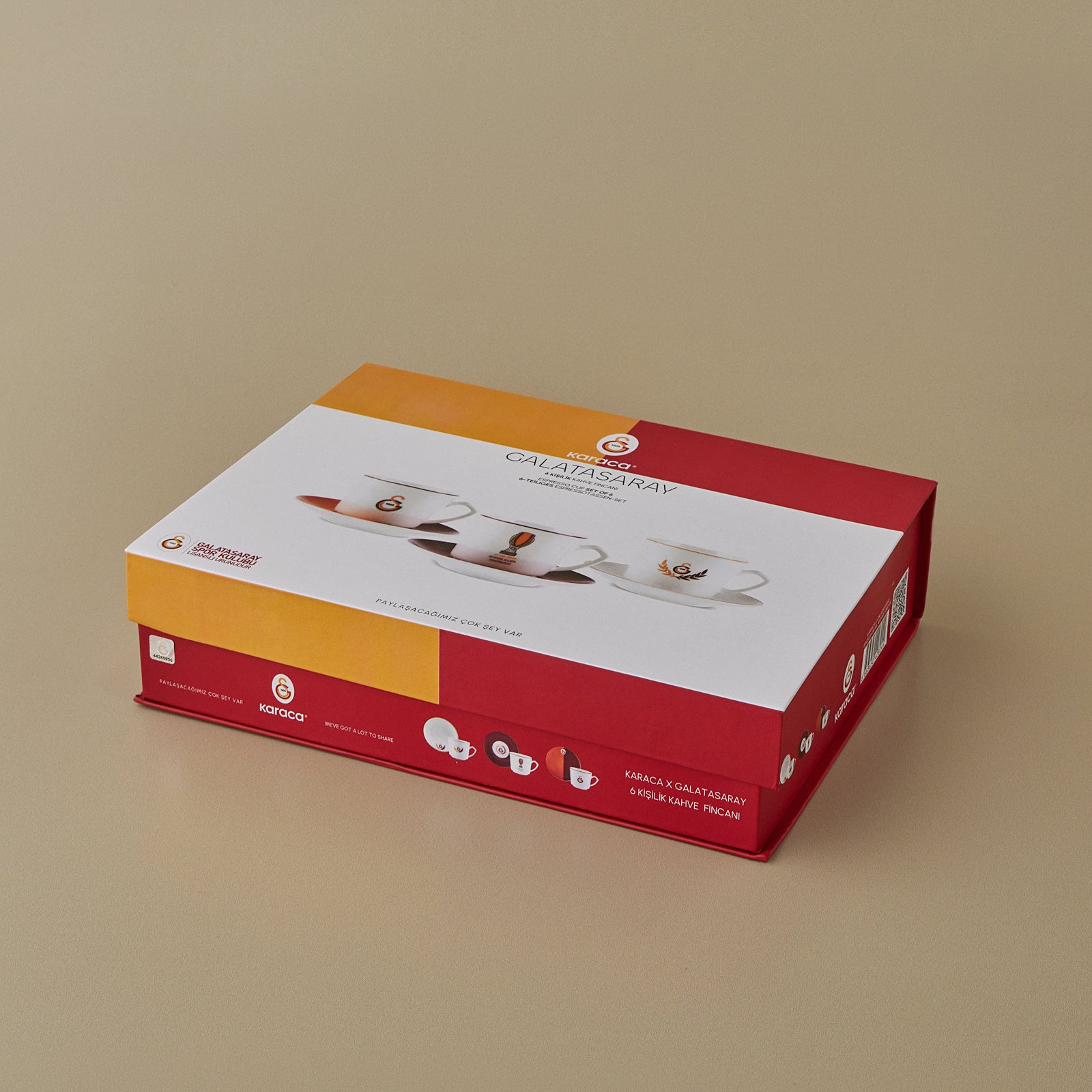 Galatasaray Karaca 6 Kişilik 80 ML Kahve Fincanı