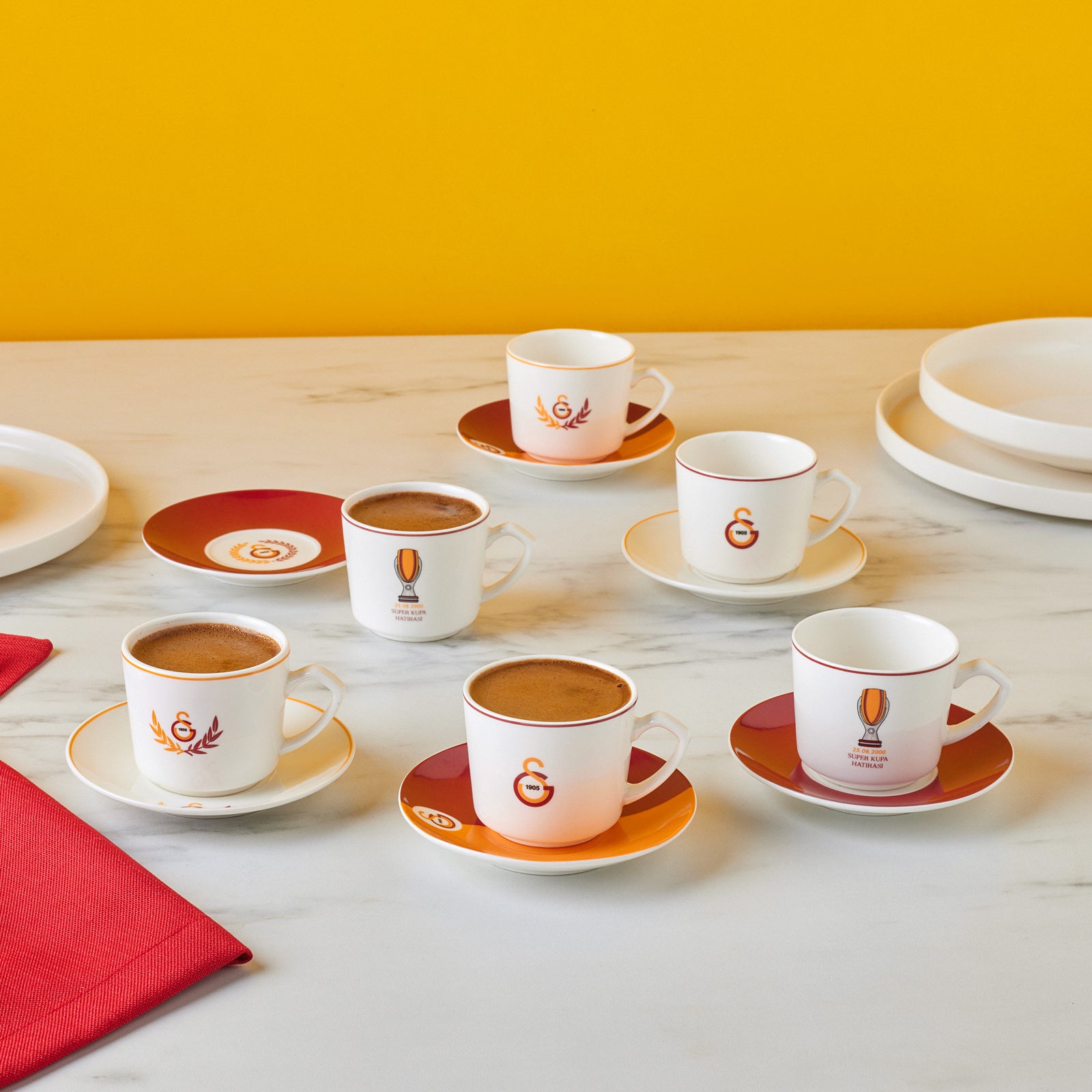 Galatasaray Karaca 6 Kişilik 80 ML Kahve Fincanı