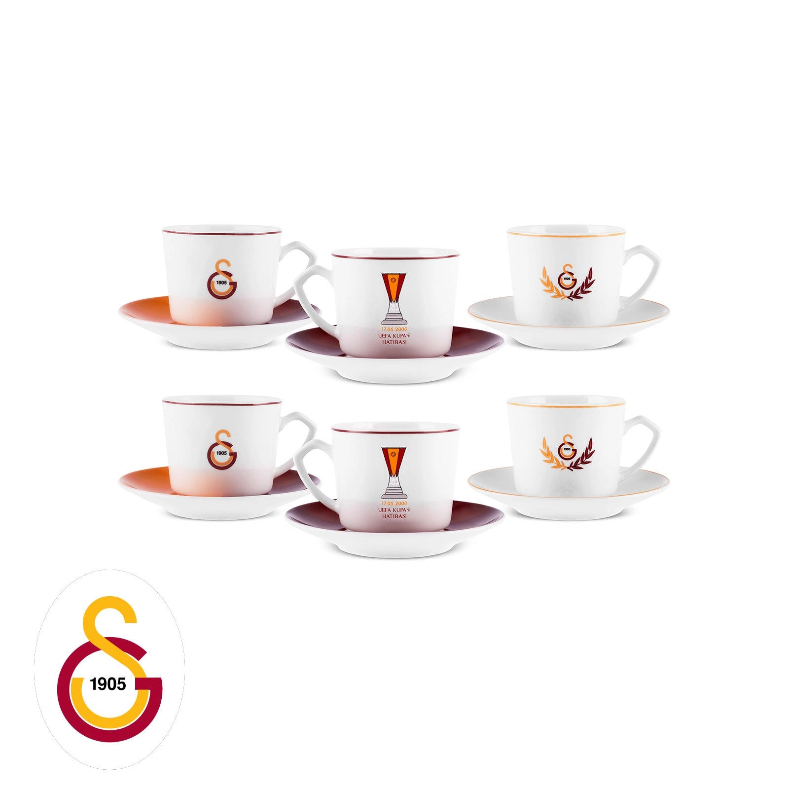 Galatasaray Karaca 6 Kişilik 80 ML Kahve Fincanı