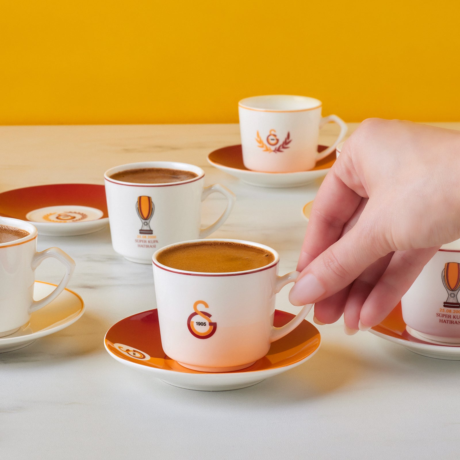 Galatasaray Karaca 6 Kişilik 80 ML Kahve Fincanı