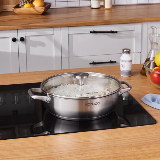 1+1 Karaca Elite Steel 26cm diepe casserole