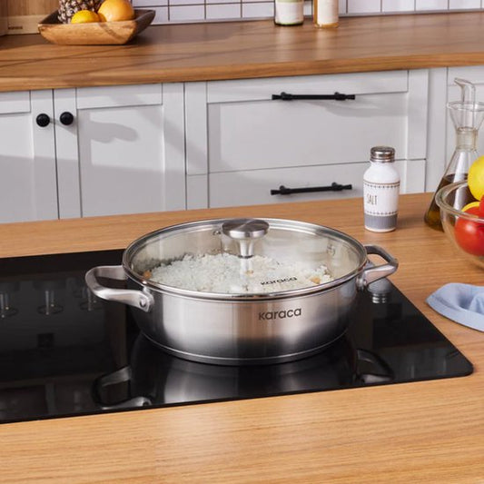 1+1 Karaca Elite Steel 26cm diepe casserole