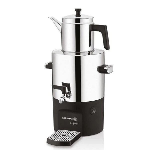 Korkmaz Çayşef Inox/Parlak Semaver A841-01
