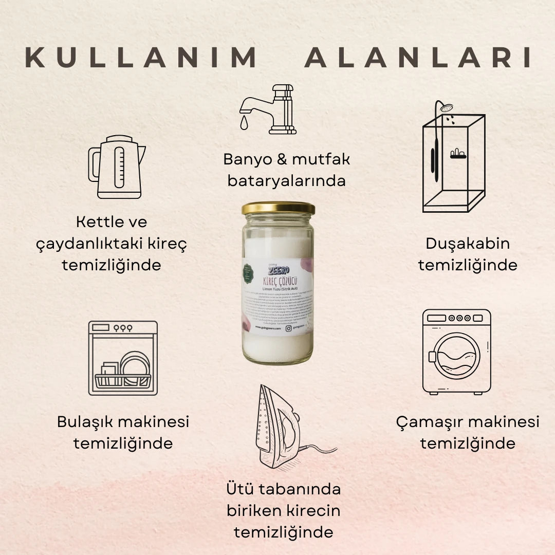 Zeero Kireç Çözücü & Bulaşık Makinesi Temizleyici Büyük Boy - 400 gr