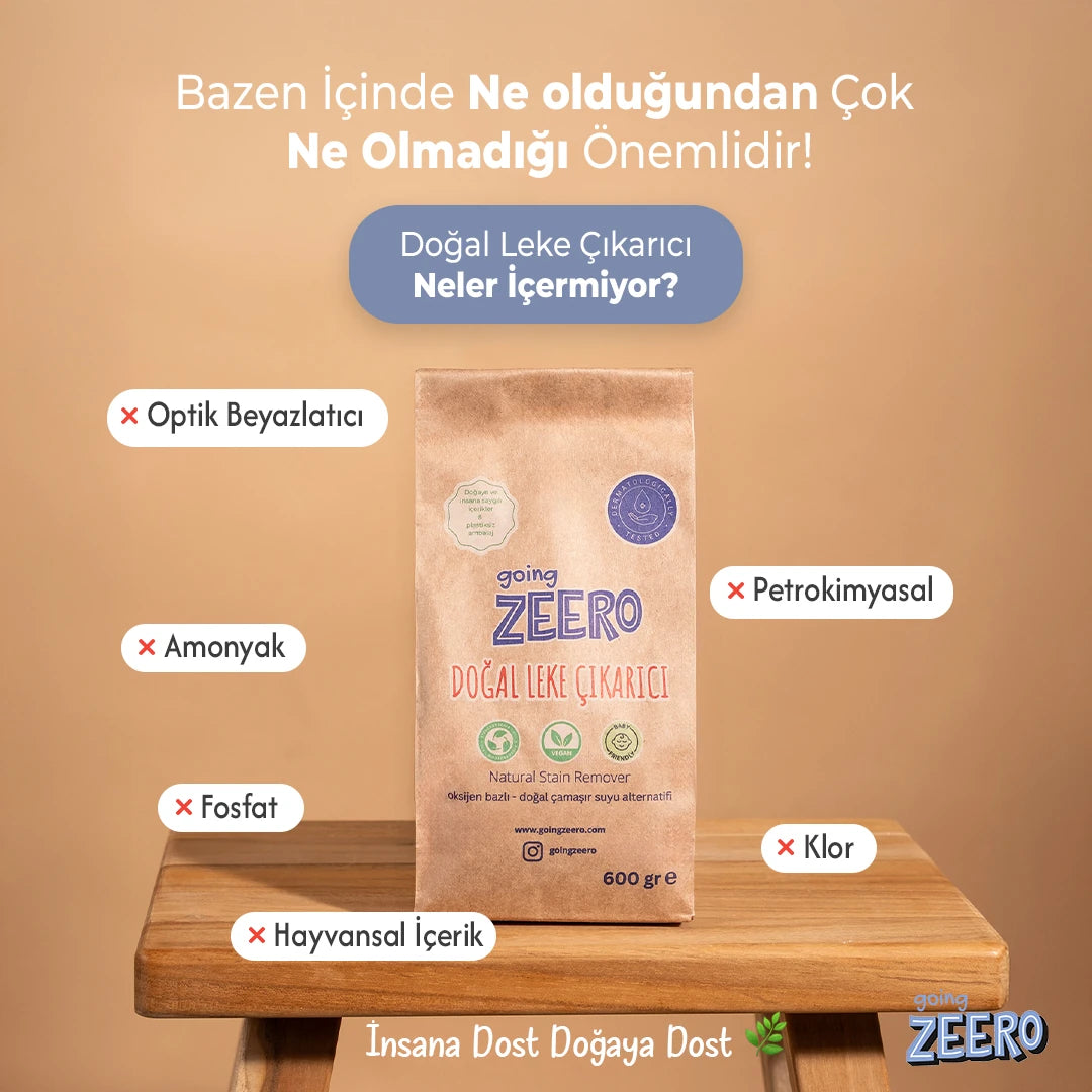 Zeero Oksijen Bazlı Doğal Leke Çıkarıcı - Eko Paket