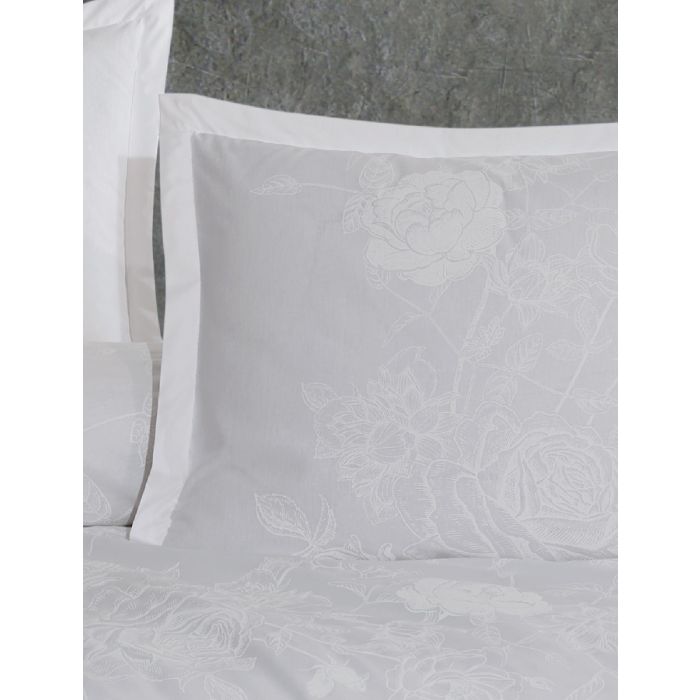 Lavella Melis Saten Nevresim Takımı | Beyaz 200 × 220 cm