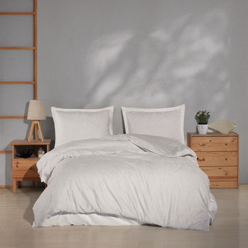 Lavella Miray Saten Nevresim Takımı Bej 200X220 cm 4 Parça