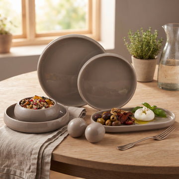 Mulex | Service de table Moon – Gris – 27 pièces pour 6 personnes